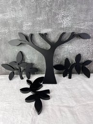 Plastic Tree And Leaves Wall Decorations.