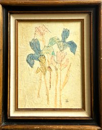 Vintage Hol Paper Flowers Artwork Framed