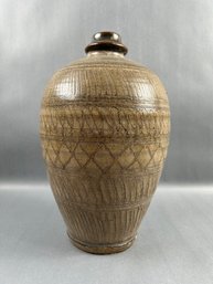 Antique Combed Storage Jar