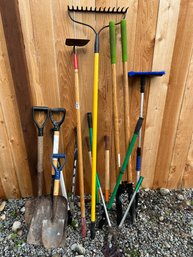 Lot Of Garden Tools: Shovels, Clippers, Rake, Etc. *Local Pick-Up Only*