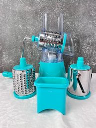 Manual Kitchen Grater/slicer, With 3 Attachments.