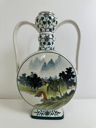 Made In Taiwan Double Handled Vase