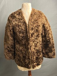 Vintage Womens Curly Lamb Fur Jacket *local Pick Up Only*