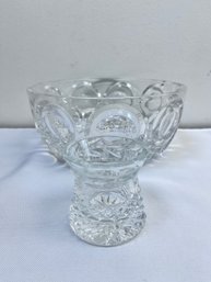 Crystal Serving Bowl And Toothpick Holder.