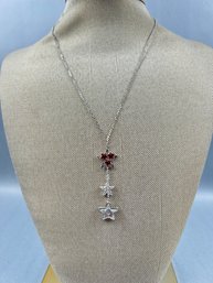 Swarovski Three Star Necklace