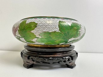 Chinese Cloisonn Vase Bowl