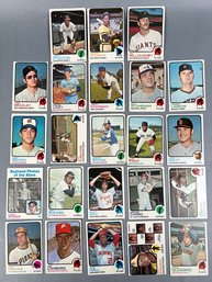 Lot Of 23 1973 Topps Base Cards.