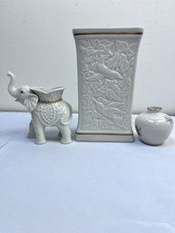 3 Lenox Decorative Ceramic Items.