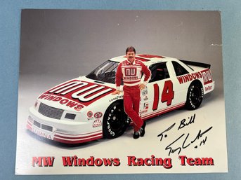 Terry Labonte Autographed Photograph.