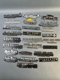 25 Auto Dealership Badges From Southern USA.