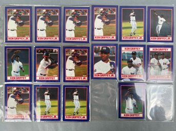 Lot Of Pepsi 1991 Ken Griffey And Ken Griffey Jr Seattle Mariners Cards.