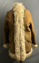 Vintage Womens Shaggy Sheep Fur Jacket *local Pick Up Only*