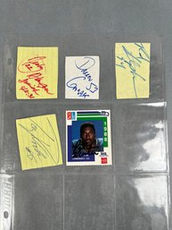 Lot Of 5 Possible Football Autographs.
