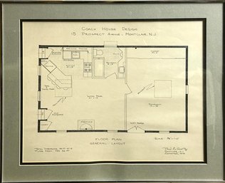 Interior Design Blueprints By Paul E. Gartz Framed