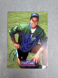Autographed 1991 Proline Dan McGwire Seattle Seahawk Football Card.