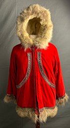 Vintage Womens Winter Jacket With Fur *local Pick Up Only*