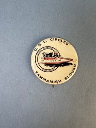 Vintage 1962 Sammamish Slough Racing Pin.