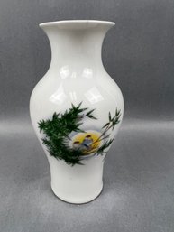 Chinese Bamboo And Birds Vase. Number 1.