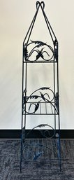 3 Tiered Ornate Metal Floor Rack