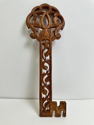 Teak Wood Decorative Key