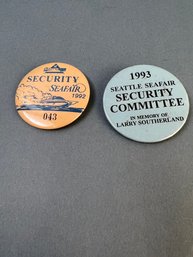 2 Seafair Security Committee Pins.