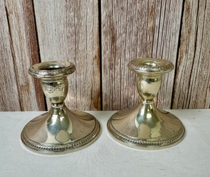 2 Sterling Candlesticks