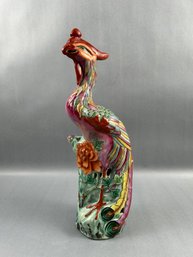 Chinese Export 19th Century Famille Rose Phoenix