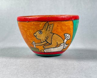 Small Pottery Bowl - Signed By Artist, Mac - Belize