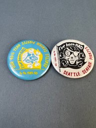 2 Vintage Seattle Seafair Pirate Pins.