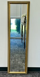 Narrow Ornate Framed Beveled Wall Mirror - The Bombay Co.