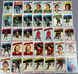Lot Of 35 - Topps 1976 Hockey Cards.