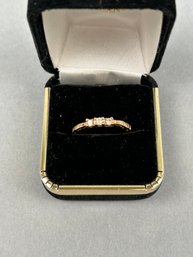 14k Gold And Diamond Ring