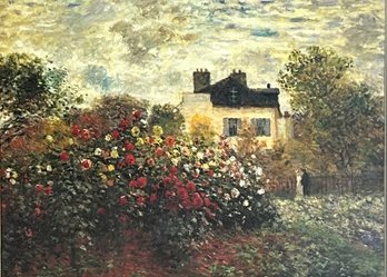 Vintage Claude Monet : Corner Of The Garden -  Print Framed