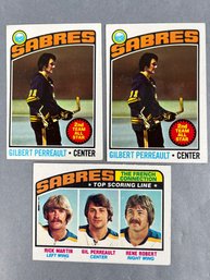Lot Of 3  - 1976 Topps Gil Perreault Cards.