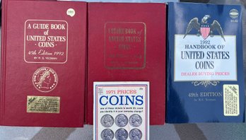 4 Coin Books From Various Years