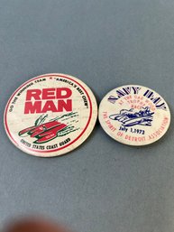 2 Vintage Hydroplane Racing Pins.