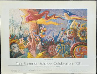 Vintage Michael Gonzales The Summer Solstice Celebration Print