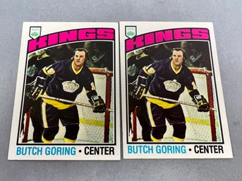 Lot Of 2 - 1976 Butch Goring Cards.