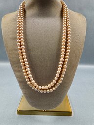 Faux Pearls With Silver Clasp