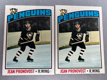 Lot Of 2 - 1976 Topps Jean Provonost Cards