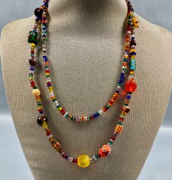 Necklace With Colorful Beads