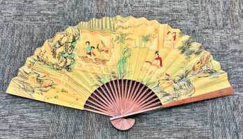Large Vintage Asian Fan