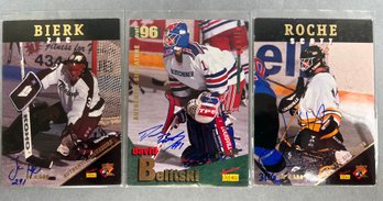 1995 Signature Minor League Hockey Stars Signed Cards.