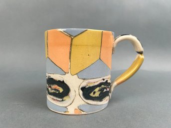 Studio Pottery Inlayed Porcelain Mug