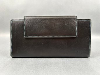 Lodis Leather Black And Blue Wallet