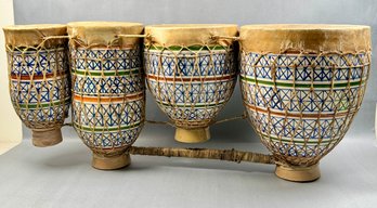 Four Moroccan Tam Tam Drums
