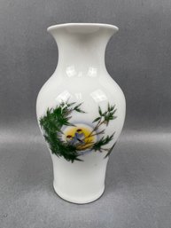 Chinese Porcelain Vase With Birds And Bamboo.