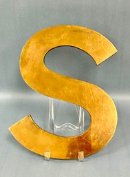 Large Brass Letter - S