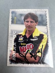 Series 1 1995 Maxx Race Cards Jim Long Autographed.