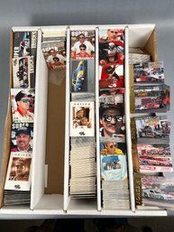 18.5 X 15 Inch Box 23rd Full Of Racing Cards From The Mid 90s.